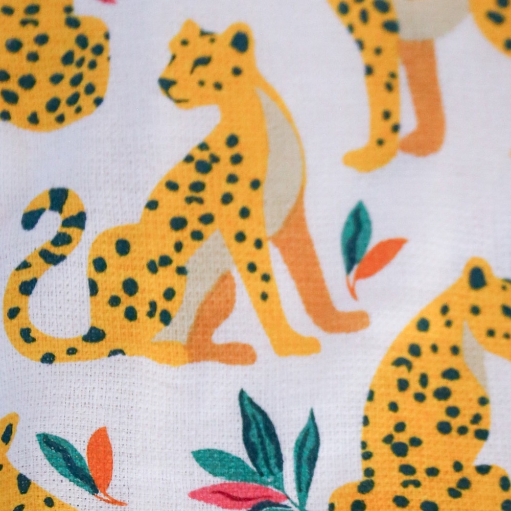 3/$20 Pair 2 Leopard Print Kitchen Towels – Jungle Cheetah Pattern - Picture 3 of 4